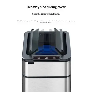 Nuovo Cestino Intelligente Jie'anhui con Sensore e Coperchio per <span class=keywords><strong>Bagno</strong></span>, Spazi Ristretti, Soggiorno e Cucina - Imballaggio Automatico - Product Image 2