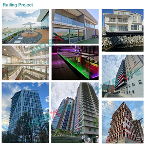 Balustrade Moderne en Verre pour Terrasse, Profil en U Extérieur, Garde-Corps Panoramique en Aluminium avec Verre Trempé de 12-20mm - Product Image 6