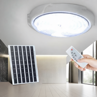 Luminaire solaire pour plafond intérieur - Lumière LED solaire super lumineuse pour balcon, couloir, hall, éclairage intérieur de la maison