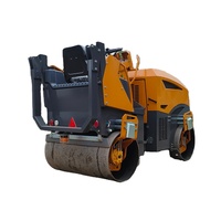 Chine Petit rouleau de route à double tambour Machines 1 tonne 2 tonnes 3 tonnes 4 tonnes 5 tonnes mini rouleau de route