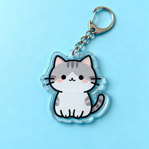 Phim hoạt hình ba chiều nhựa Keychain bán buôn tùy chỉnh dễ thương Acrylic Móc Chìa Khóa Epoxy long lanh Acrylic Keychain biểu tượng tùy chỉnh - Product Image 3
