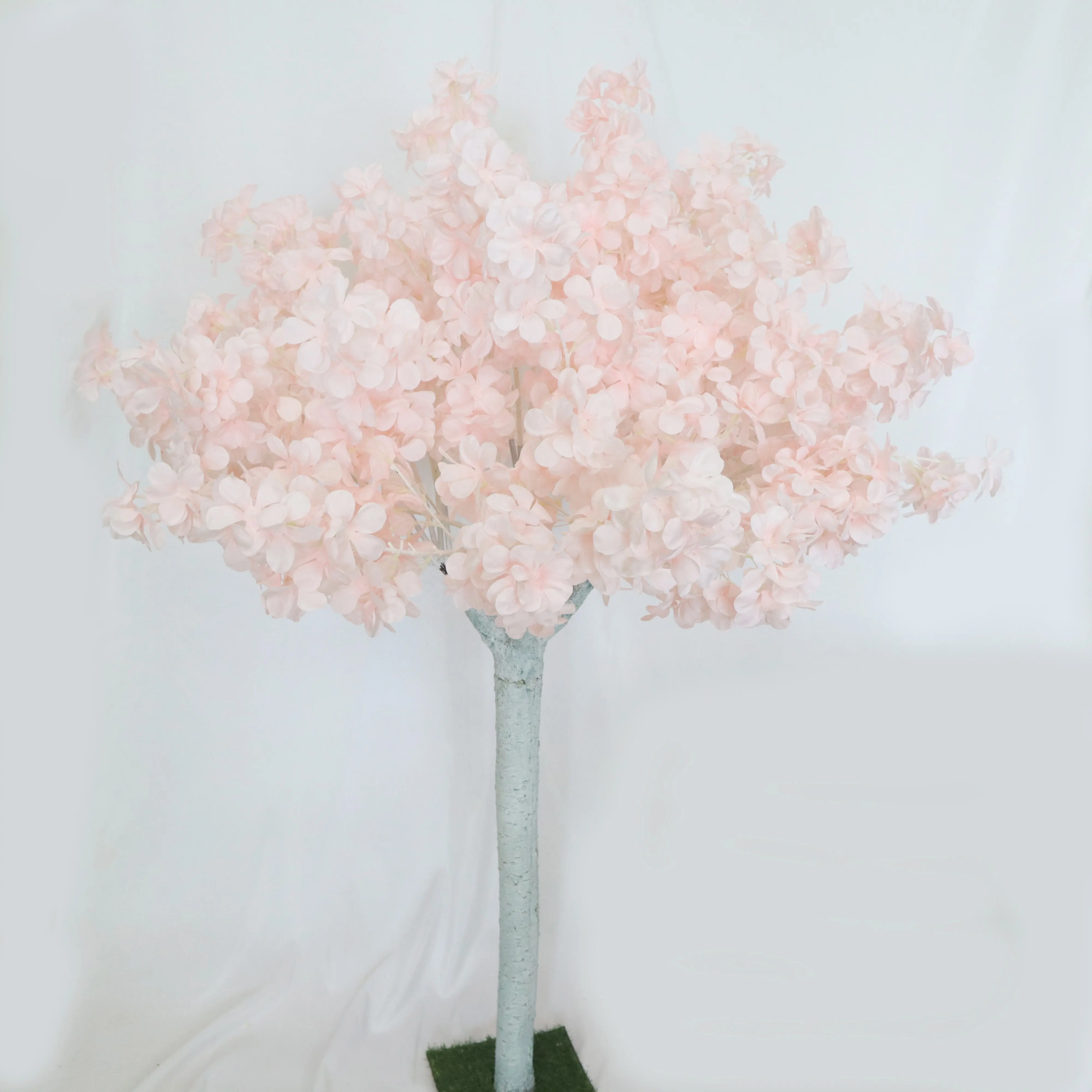 Mini arcos artificiales para interiores, árbol de flores de cerezo, rosa y blanco, pequeños, japoneses, mesa de deshierbe grande, centros de mesa, X332
