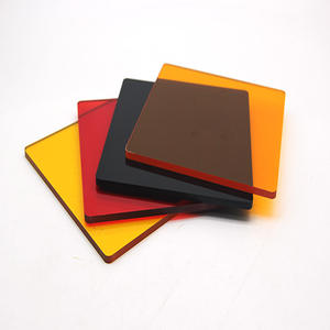 Feuille décorative moderne en plastique solide de 4x8 pieds en <span class=keywords><strong>polycarbonate</strong></span> rouge anti-rayures pour <span class=keywords><strong>cloison</strong></span> extérieure de garde-corps - Product Image 3