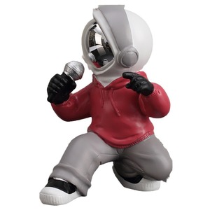Figura de astronauta de Hip Hop, 2 uds., decoración de resina sintética, sala de estar, habitación de niños, manualidades - Product Image 4