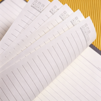 Carnet à feuilles mobiles en cuir PU A5 avec boucle magnétique en métal, multicolores, pour le bureau, logo personnalisé, 100 feuilles