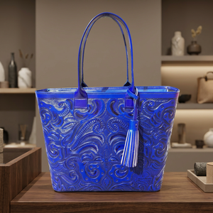Pochette de mode pour femme en cuir véritable BS INTERNATIONAL NA185 avec fermeture éclair, deux sangles bandoulière, durable, imperméable et portable - Product Image 3