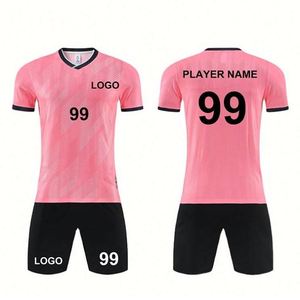 Customize 2026 Soccer Wears Set Football Uniforms T-Shirts Breathable Quick Dry Plus Size High Quality Heat-Transfer <b>Green</b> - Product Image 3