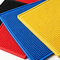 Sous-verres et protège-plats écologiques en PVC/caoutchouc souple, accessoires de bar avec couleur et taille personnalisables et logo OEM pour bars