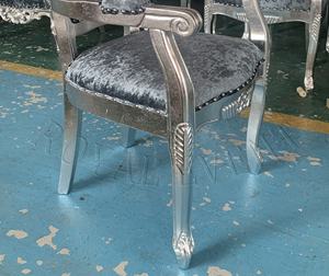 Chaise Mariage Royal Trône Chaises Fauteuils de Salle à Manger en Bois Chaise Classique <span class=keywords><strong>Baroque</strong></span> Côté Trône Chaises pour Salle à Manger Événements - Product Image 6