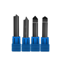 Pcd diamant v mèche de gravure pour pierre granit marbre bluestone cutter cnc routeur outils pcd diamant v bit