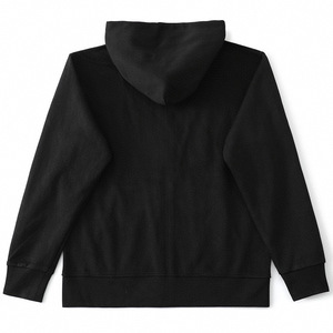 <span class=keywords><strong>Felpa</strong></span> con cappuccio in cotone tinta unita con logo ricamato Xiao Ma, vestibilità ampia, giacca con cerniera da uomo e da donna - Product Image 4