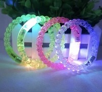 Bracelets en plastique lumineux LED Yunly pour enfants, 6 couleurs, bâtons lumineux imperméables, accessoires de fête, cadeaux de remise de diplôme, cadeaux de Thanksgiving