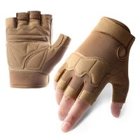 Gants tactiques de moto demi-doigt pour hommes Gants tactiques de camouflage des bois personnalisés pour garçons