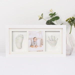 Precioso Marco para Huellas de Manos y Pies de Bebé Recién Nacido, Recuerdo Conmemorativo del Cien Días de Crecimiento - Product Image 2