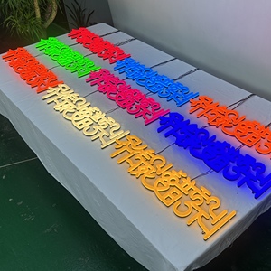 Insegna Acrilica LED a Colori Completi con Lettere Luminose 3D in Acrilico, Design Gratuito Premium | Insegna Luminosa 3D con Lettere a Canale - Product Image 1
