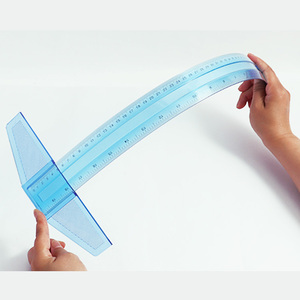 Regla en T <span class=keywords><strong>de</strong></span> Plástico Transparente <span class=keywords><strong>de</strong></span> 20 Pulgadas/<span class=keywords><strong>50</strong></span> cm, Regla en T para Dibujo, Regla Métrica en Pulgadas, Regla <span class=keywords><strong>de</strong></span> Medición Transparente para Manualidades - Product Image 4