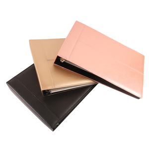 Quality custom pu 7 Ring check Binder