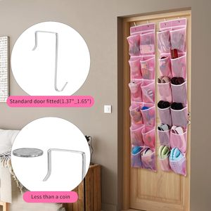 Over The Door <b>Shoe</b> Organizer 12 Pockets 2 Pack Foldable <b>Storage</b> For <b>Shoes</b> And Toys - Product Image 5