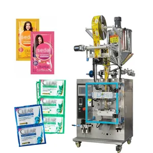 High Quality 4 Side Seal Linking Bag Liquid Packing Sealing Machine Hotel Disposable Shampoo Sachet Packing Machine