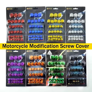 Cache-écrous et boulons de <span class=keywords><strong>moto</strong></span> XYRACING, 30 pièces/kit, chromés, en plastique, pour la décoration des boulons et vis de transmission du moteur - Product Image 5