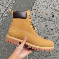 Nouvelles Bottes Martin Design Moderne pour Hommes, Cuir Nubuck Rhubarbe Classique, Bottes et Chaussures Haut de Gamme pour Femmes