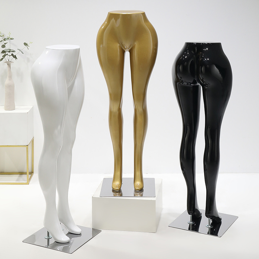 Produktbild von Unterhosenständer Schaufensterpuppe Hüftkörper – Damen-Hüftfigur Aus PP, 37 Cm, Für Unterwäschepräsentation, Theke, Laden & Fotografie, Weiß