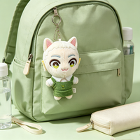Porte-clés en peluche personnalisé, mignon et artistique, tirette de fermeture éclair, ornement de sac, décoration de cartable pour enfants, bibelot fantaisie pour accessoire quotidien décontracté