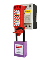 Verrou de sécurité électrique industriel Elecpopular EP-E25/E26 pour disjoncteur simple, idéal pour le contrôle des énergies dangereuses
