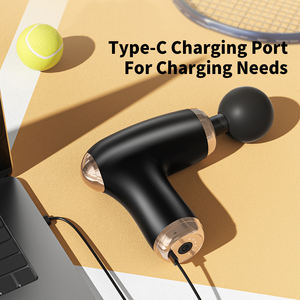 新しいミニ充電ハンドヘルド電気小型マッサージガン振動深部組織筋肉マッサージ機筋膜ガン筋肉リラクゼーション - Product Image 4