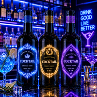 Étiquette de bouteille LED étanche de qualité supérieure pour campagne de boissons OEM ODM Longstargift