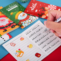 Kleine A3 Cartoon Weihnachten gedruckt Notebook tragbare Tasche Notizblock Student Kinder Urlaub Geschenk Großhandel kleine Weihnachten