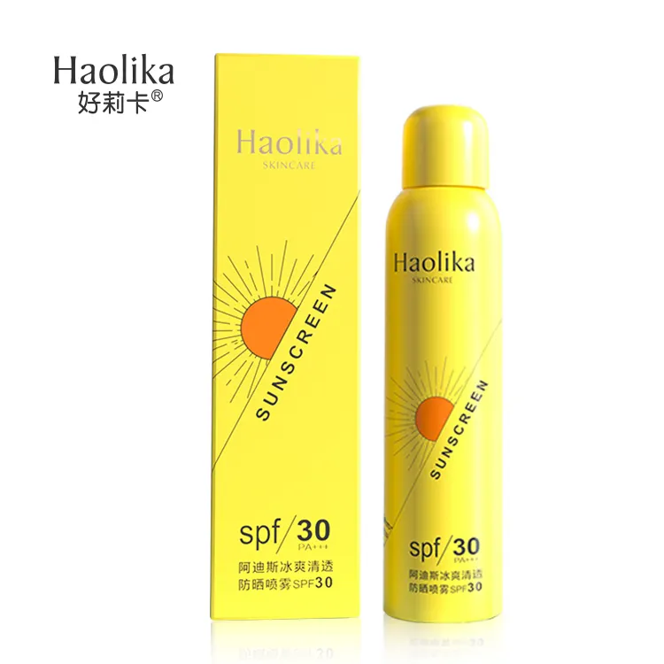 Crème solaire pour le visage et le corps en spray solaire SPF 50 Lotion pour le visage crème solaire blanchissante