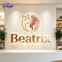 Enseigne LED 3D rétroéclairée en acier inoxydable personnalisée de qualité supérieure, compatible HomeKit, transformateur CA, télécommande, pour bureau et mariage, IP65