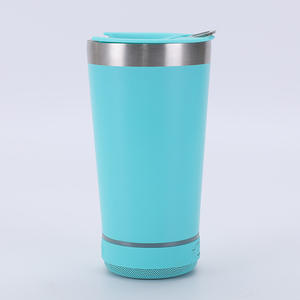 2024 nuevo 16oz acero inoxidable aislado Bluetooth <span class=keywords><strong>música</strong></span> automóvil térmico multicolor portátil a prueba de fugas tapa abatible - Product Image 4