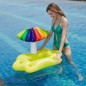 Grand porte-boissons gonflable flottant pour piscine, flotteurs pour boissons pour adultes, flotteurs pour boissons pour parc aquatique - Product Image 5