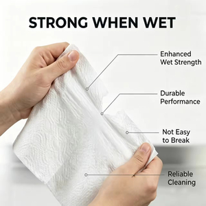 High Density Virgin Wood Pulp Super Oil Absorbent Strong Disposable Cleaning Rolls <b>Kitchen</b> <b>Paper</b> Towels - Product Image 3