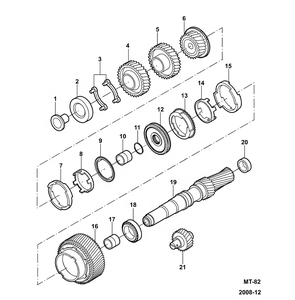 Nuove condizioni 3 ° e 4 ° sincronizzatore per Ford Transit V348 MT82 cambio 8 c1r 7 b280 BA Z = 63:45 - Product Image 2
