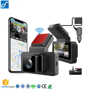Offre Spéciale Full HD 1440p WIFI GPS DE VOITURE Dash Cam Avant Et Arrière De Voiture Caméra Enregistreur