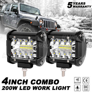 Barre lumineuse LED étanche 60W 4 pouces 20 LED, faisceau spot et large, pour travail, conduite, tout-terrain, bateau, voiture, tracteur, camion - Product Image 1