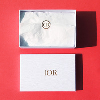 Boîte cadeau en ruban avec logo personnalisé emballage en papier écologique et recyclable avec feuille d'or imprimée pour la décoration de bijoux de mariage
