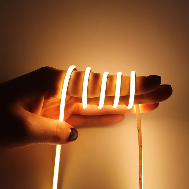 Indoor Outdoor COB LED Strip Light 3mm 5mm 8mm Flexible LED Tape 12V 24V