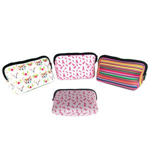 Petite pochette de maquillage promotionnelle de conception personnalisée en gros étui à sacs à cosmétiques en néoprène - Product Image 6