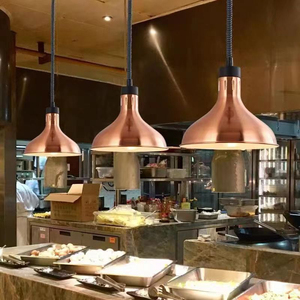 Lampada isolante per alimenti estensibile, lampada riscaldante a sospensione per ristoranti, mense, fast food, 275 watt - Product Image 4