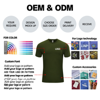 T-shirt à col rond pour homme, séchage rapide, pour entraînement sportif, manches courtes, tissu jersey respirant