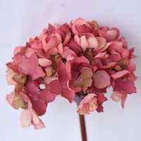 Bunga Hydrangea Palsu Hydrangea Bunga Sutra untuk Dekorasi Rumah Karangan Bunga Pernikahan DIY