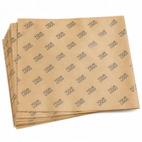 Nouvel Arrivage Papier de Soie Rouge 17 g/m² avec Logo Doré Imprimé Personnalisé Vente en Gros pour Emballage Cadeau