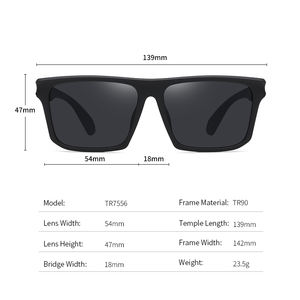 Gafas de Sol Deportivas de Nuevo Lanzamiento, Estilo Clásico, Modelo TR7556, Unisex, para Correr, Nadar, Viajar y Hacer Senderismo - Product Image 5