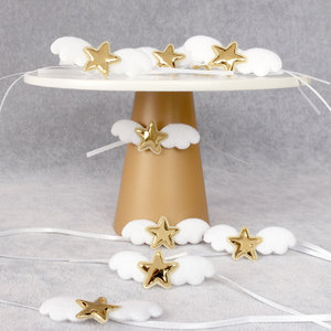 Pentagramma piccole ali budino bottiglia cinghie matrimonio dessert tavolo layout <span class=keywords><strong>festa</strong></span> di compleanno <span class=keywords><strong>festa</strong></span> del bambino decorazione fiori legati 5 pezzi - Product Image 2