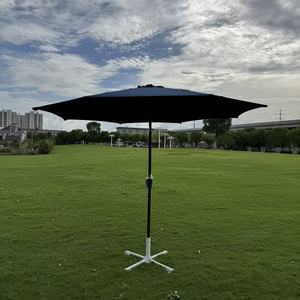 <span class=keywords><strong>Parasol</strong></span> de jardin extérieur <span class=keywords><strong>grand</strong></span> format 2,5 m avec mât central à manivelle, design moderne en polyester pour cour et <span class=keywords><strong>plage</strong></span> - Product Image 4