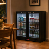 Réfrigérateur commercial 200L pour boissons, exportateur chinois, vente en gros, refroidisseur de bouteilles, présentoir réfrigéré